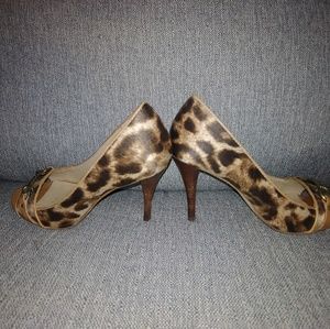 COPY - Michael Kors leopard satin heels